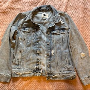 Distressed Old Navy Denim Jacket